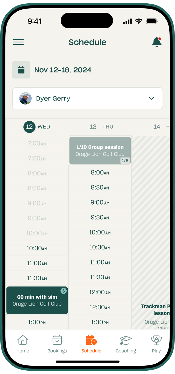client interface proagenda mobile